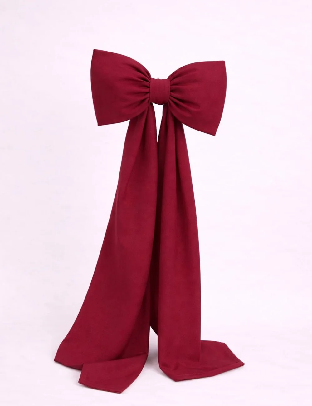 Kokarda  materiał panama 30 x 60 zwis 150 cm Bordo