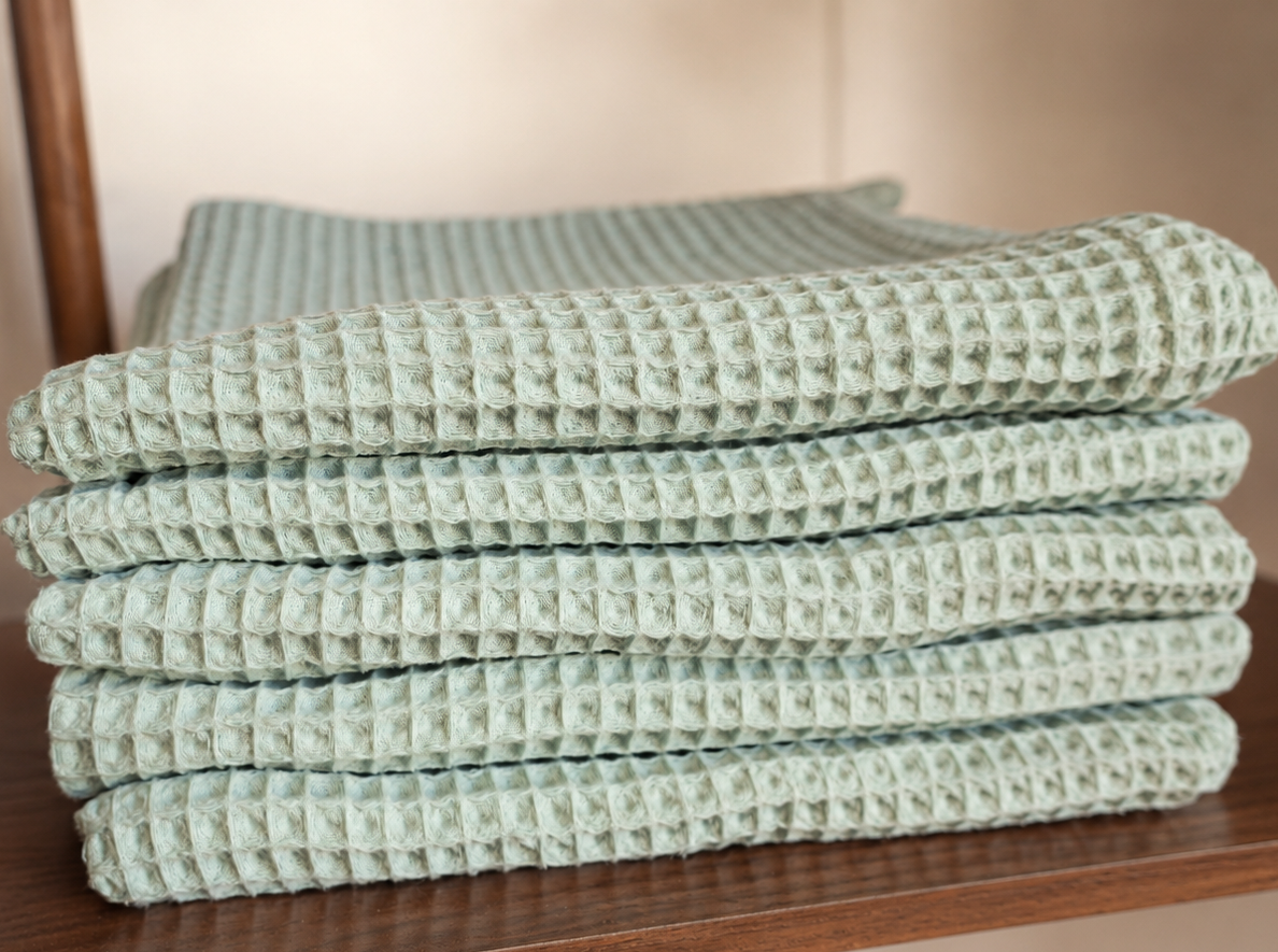 Ręcznik wafel 105 × 155 cm – 100% bawełna - obrazek 2