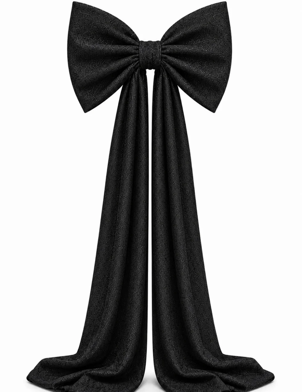 Kokarda 50×70 zwis 200 cm materiał Glamour Czarny