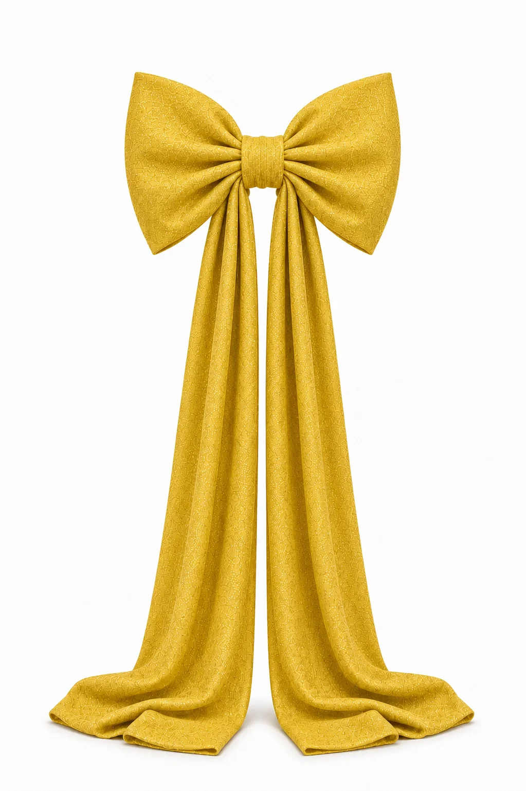 Kokarda 50×70 zwis 200 cm materiał Glamour Złoty
