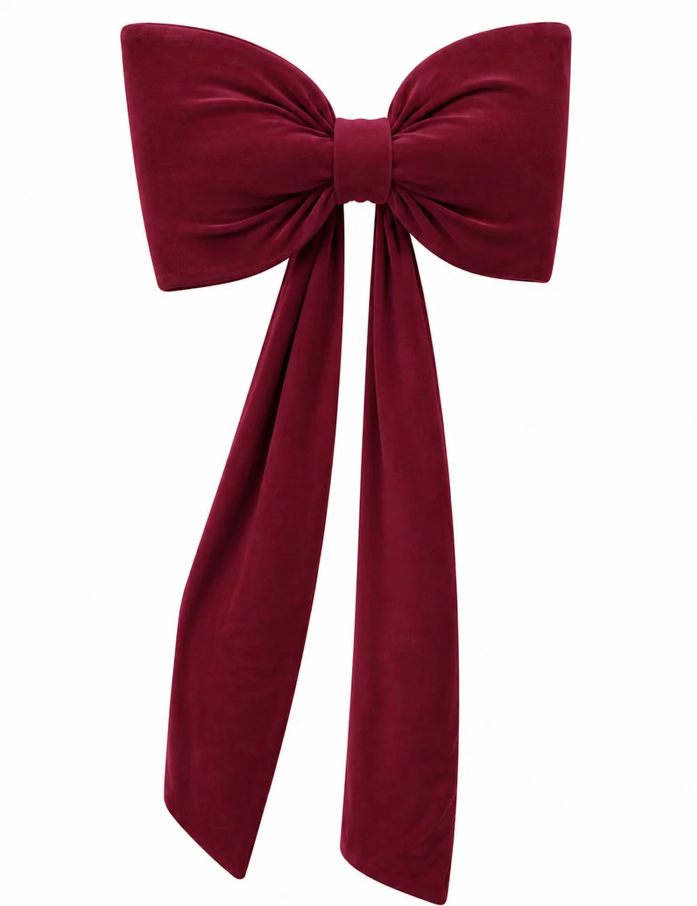 Kokarda welur elastyczny Bordo 30×60 cm, zwis 150 cm