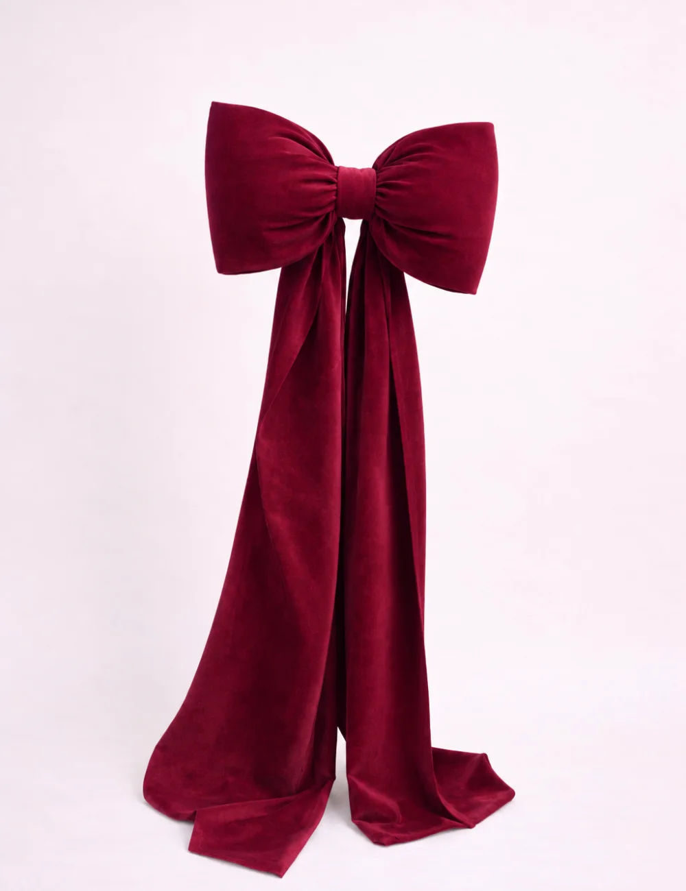 Kokarda Welurowa Bordo 30×60 cm, zwis 150cm