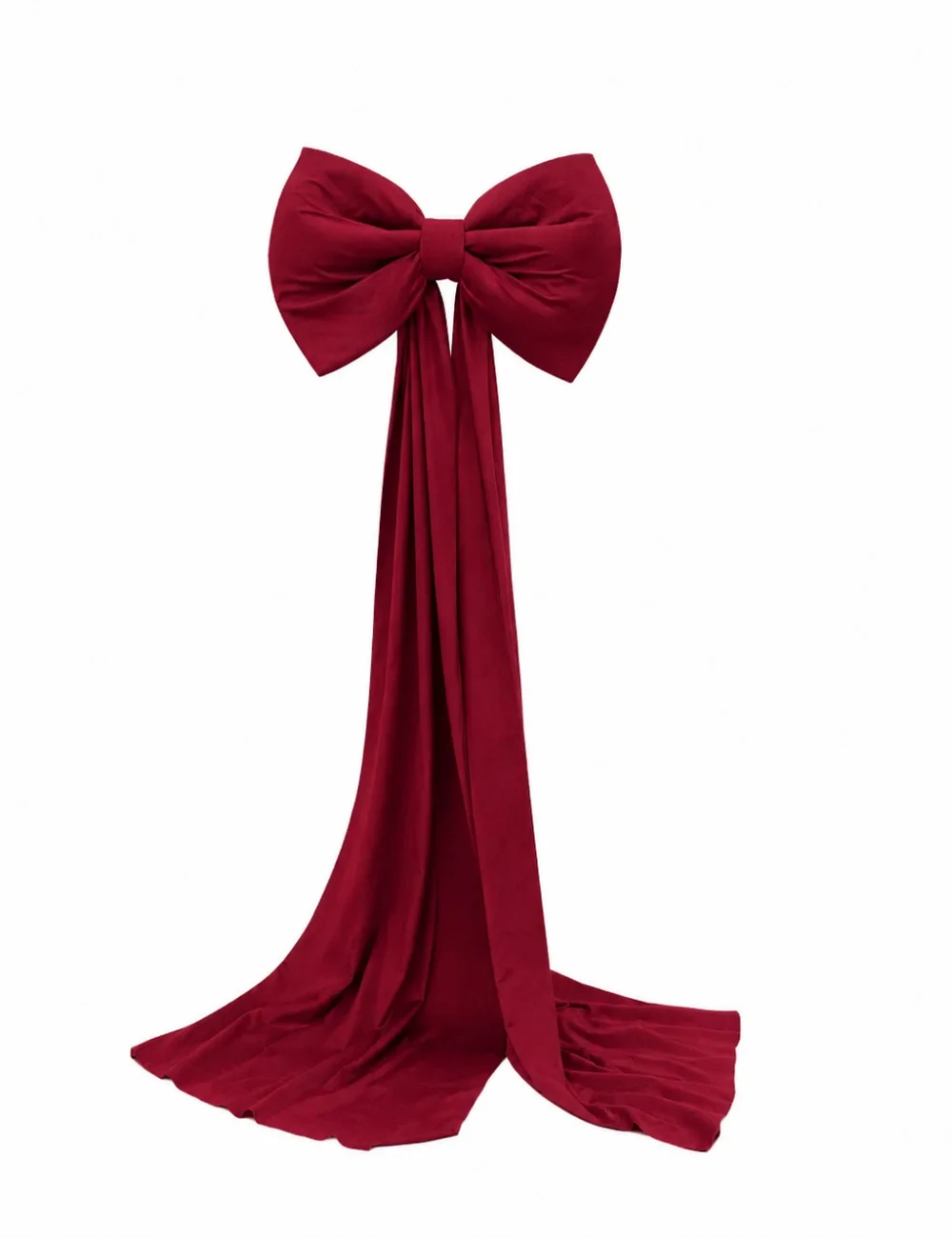 Kokarda 50×70 zwis 200 cm materiał velur Bordo