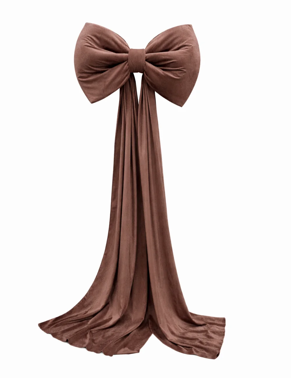 Kokarda 50×70 zwis 200 cm materiał velur Brąz