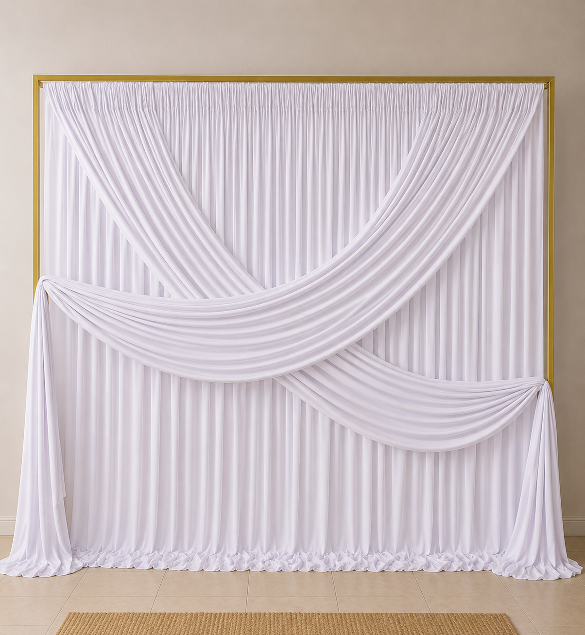 Zestaw 4 kurtyn elastycznych ITY 150 × 300 cm