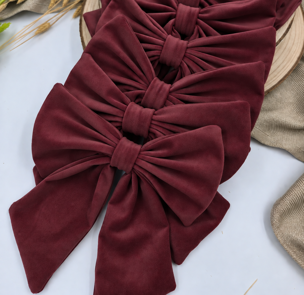 Kokarda Ciemny Bordo 20x30 cm, zestaw 5 szt.