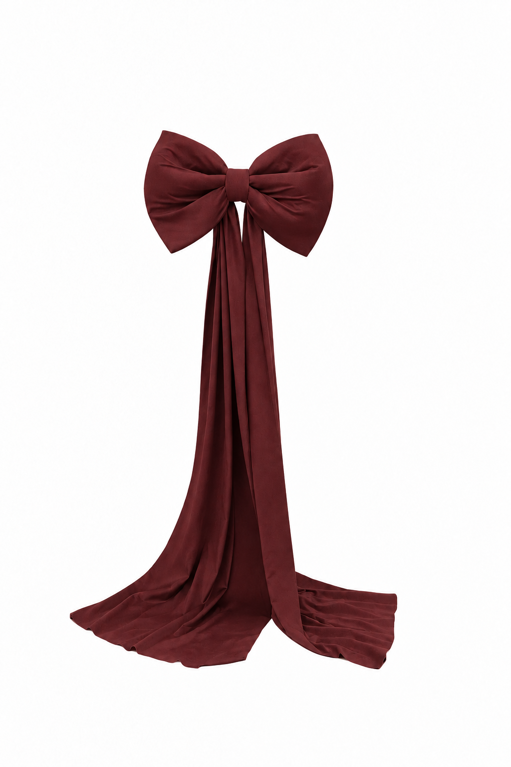 Kokarda 50×70 zwis 200 cm materiał welur Ciemne Bordo