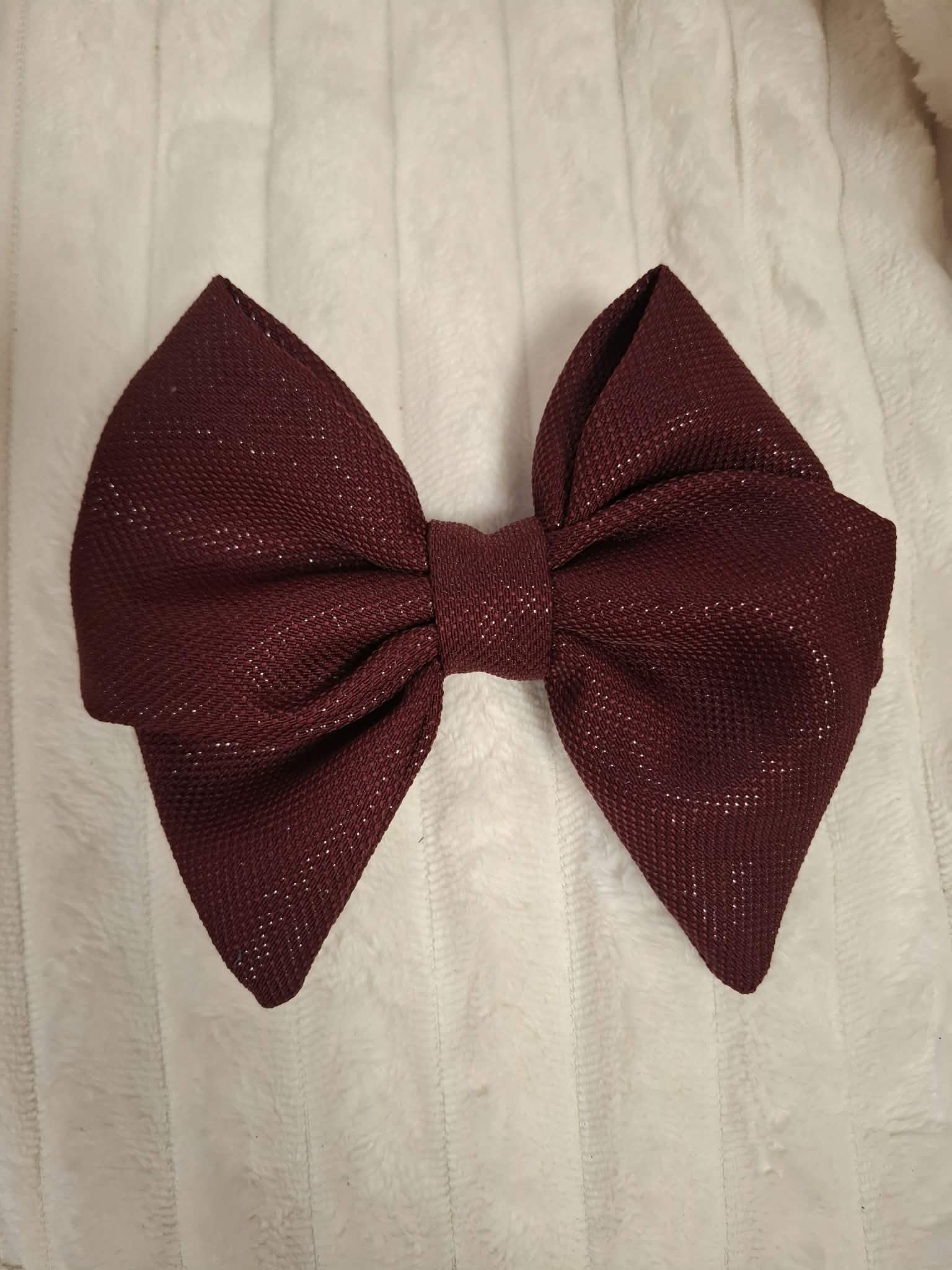 Wyprzedaż! Zestaw 5 kokard 16x18 Glamour bordo - obrazek 7